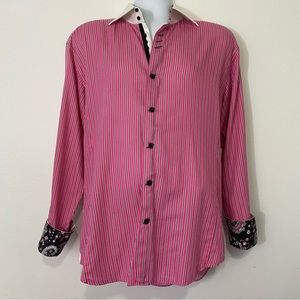 Bertigo Mens Size XLarge Long Sleeve Button Down Shirt